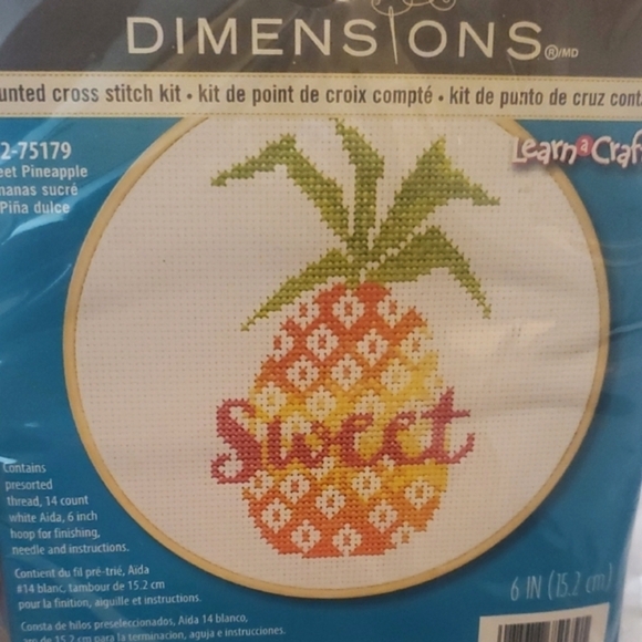 Dimensions Pineapple Cross Stitch Kit - Picture 1 of 5